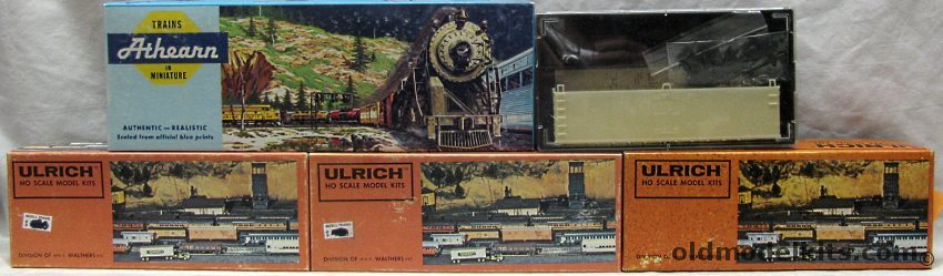 Assorted 1/87 Athearn 3824 PRR SD9 Dummy / Train Miniature 2400 40 Foot Wood Reefer (undec) With Trucks / Ulrich 931-127 L&N 'The Old Reliable' Metal Craftsman Kit / Ulrich Frisco Offset Side Hopper Metal Craftsman Kit / Ulrich 931-531 Mack COE 3 Axle Tractor Truck and plastic model kit